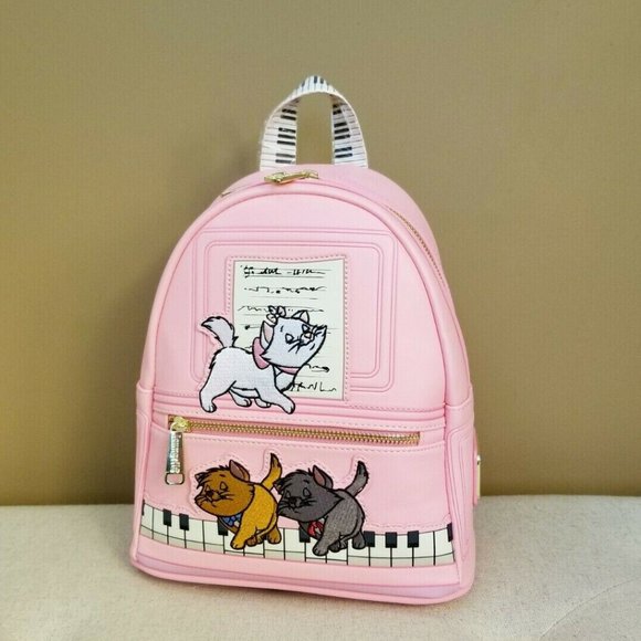 Loungefly Disney the Aristocats Piano Pink Mini Backpack Marie NEW main image 4